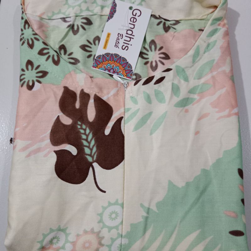 daster gendis jumbo XXXL busui, hamil LD 130 PB 110 saku kanan, rayon adem-G gemoy ijo