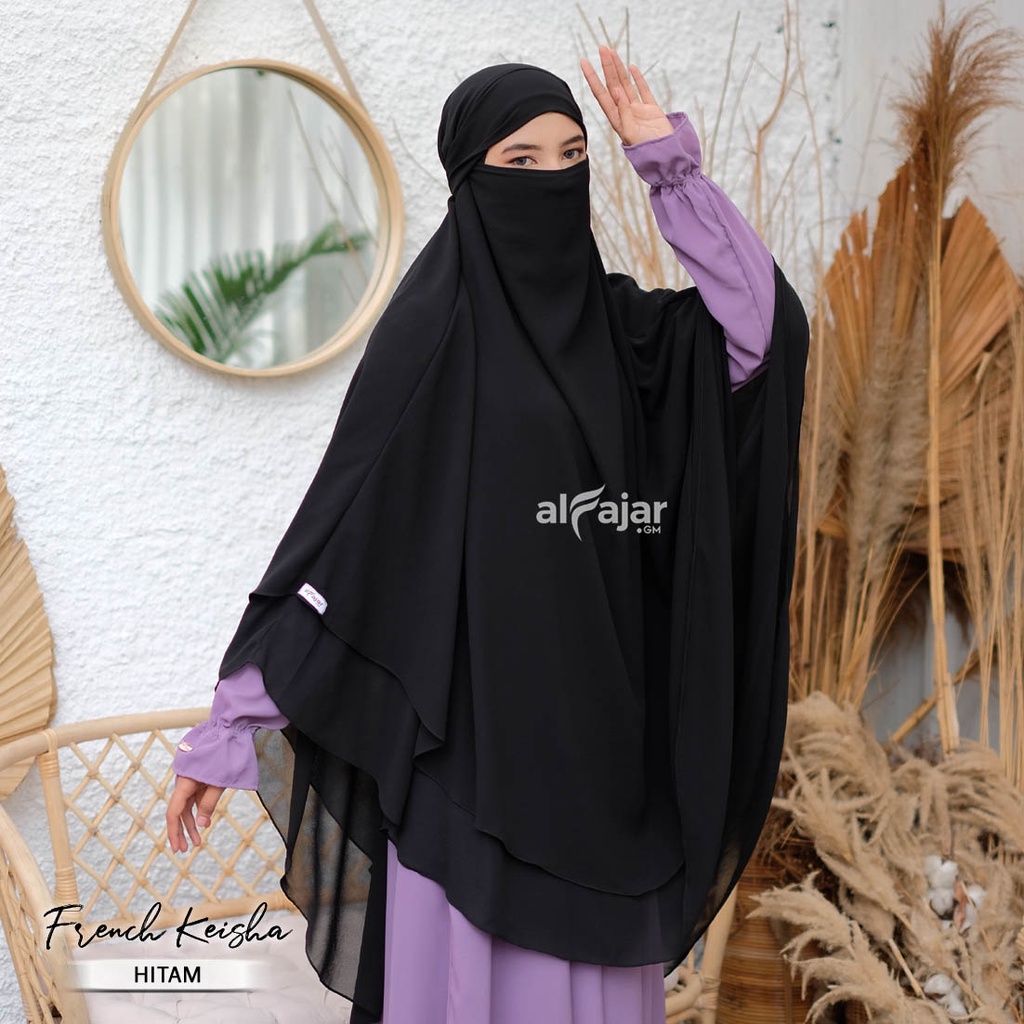 Jilbab Khimar French Jumbo Syar'i Keisha by Alfajar-7