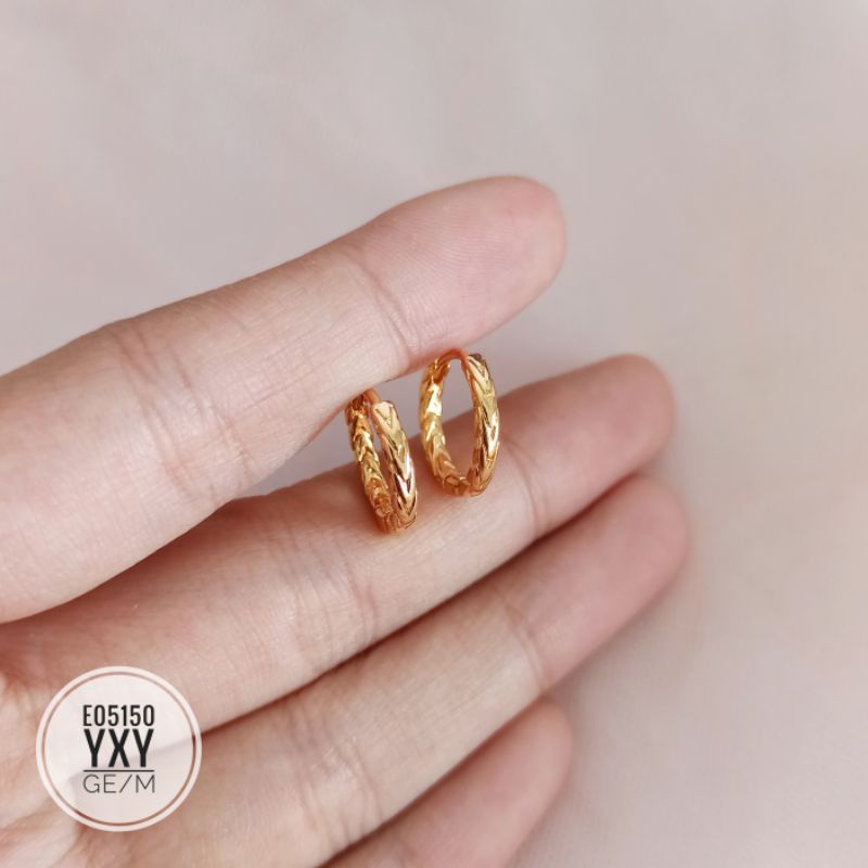 Anting Yaxiya Gipsy Jepit Gold E05150