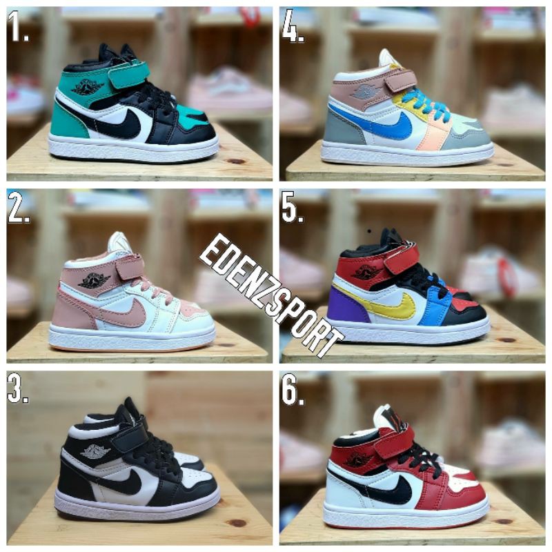 SEPATU NIKE AIR JORDAN 1 KIDS BAYI SEKOLAH ANAK