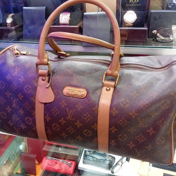 TAS TRAVEL BAG KULIT ASLI EROP BRANDED SEKEN SDF2131DC