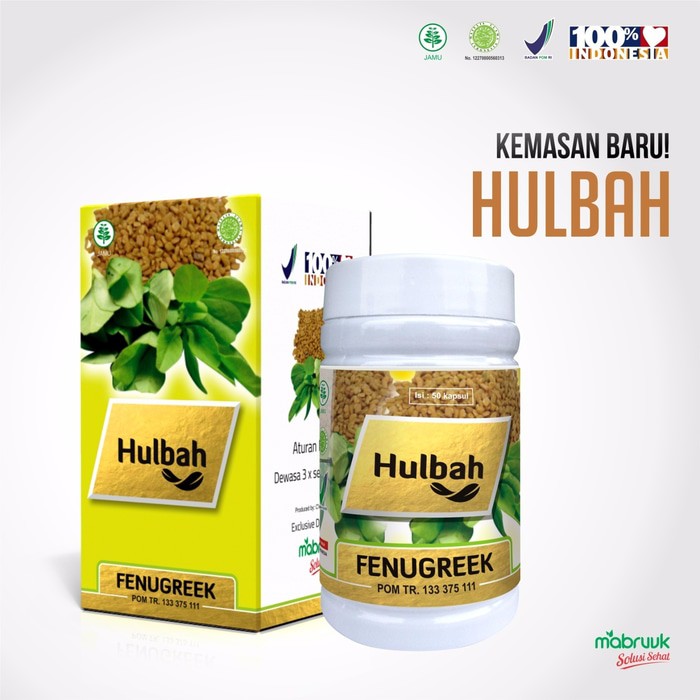 Kapsul Hulbah (Fenugreek) Mabruuk - Pelancar ASI