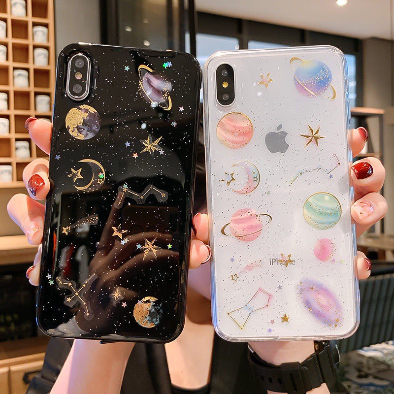 Case Bahan Silikon Motif Starry Sky Untuk Iphone 7 8plus Se X Xs Xr Xsmax 11 11pro 11promax 12promax