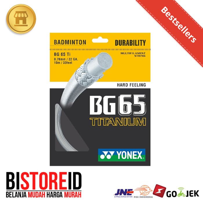 Senar Badminton Yonex BG65 Titanium / BG65 TI