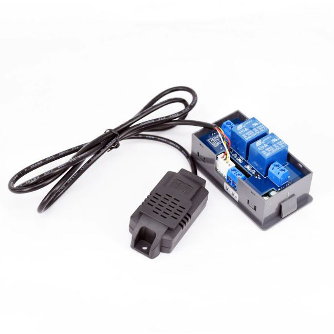 Thermostat Hygrostat 2in1 Alat Kontrol Suhu dan Kelembaban Dual Relay Output DC 12V WTH1