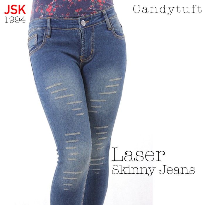 [EbryStore]   Laser Skinny 1994 celana wanita panjang bio Hijau skinny size 27-30