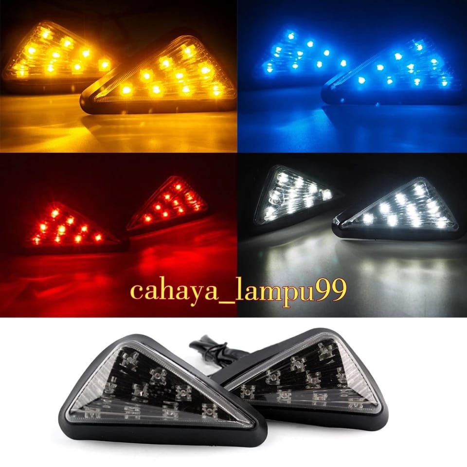 Lampu Sen Tempel / Lampu sein Tempel fairing segitiga NINJA , R15 , VIXION , CBR