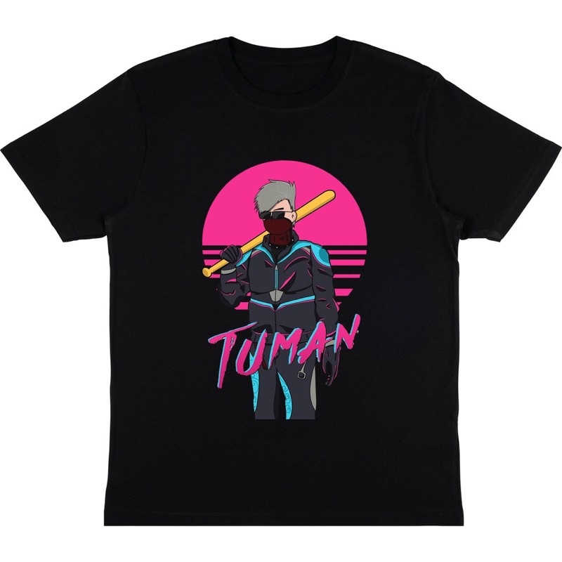 KAOS VINTAGE Tuman BLACK | T-SHIRT Tuman | KAOS Tuman