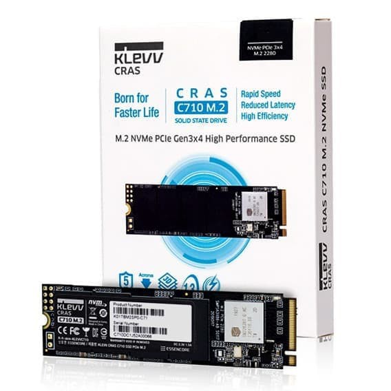 KLEVV CRAS C710 SSD NVMe M.2 256GB - Kinerja Tinggi untuk Desktop dan Laptop