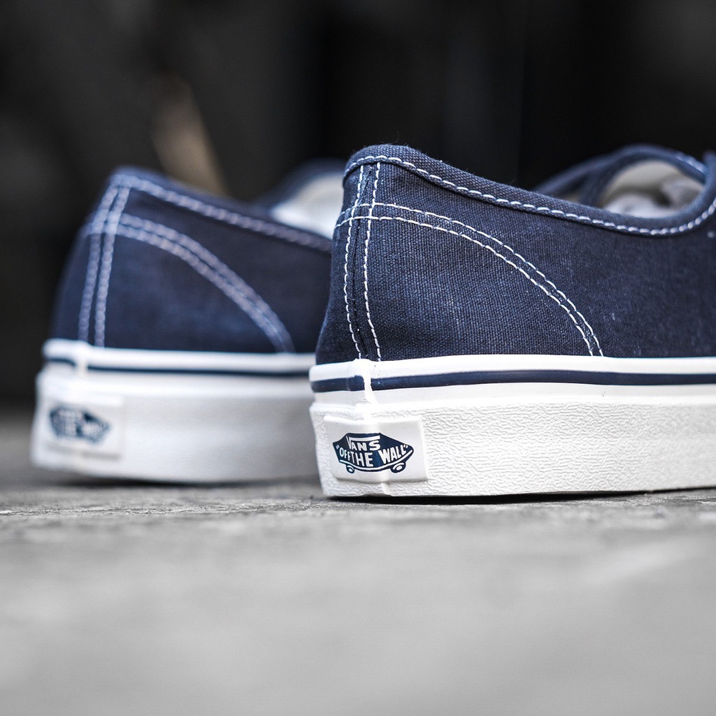 VANS AUTHENTIC x J CREW WORN CANVAS “NAVY” ORIGINAL 100%