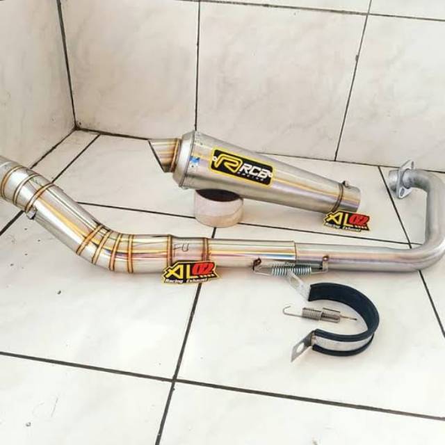 KNALPOT RACING RCB BUAT VIXION SATRIA FU SONIC