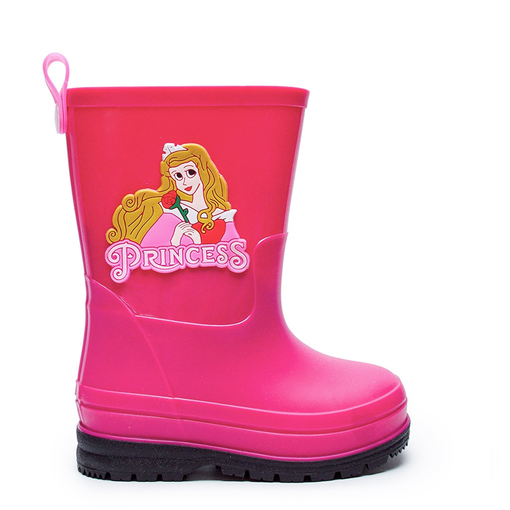 Sepatu Boot Anak Import Disney Princess Aurora Fushia