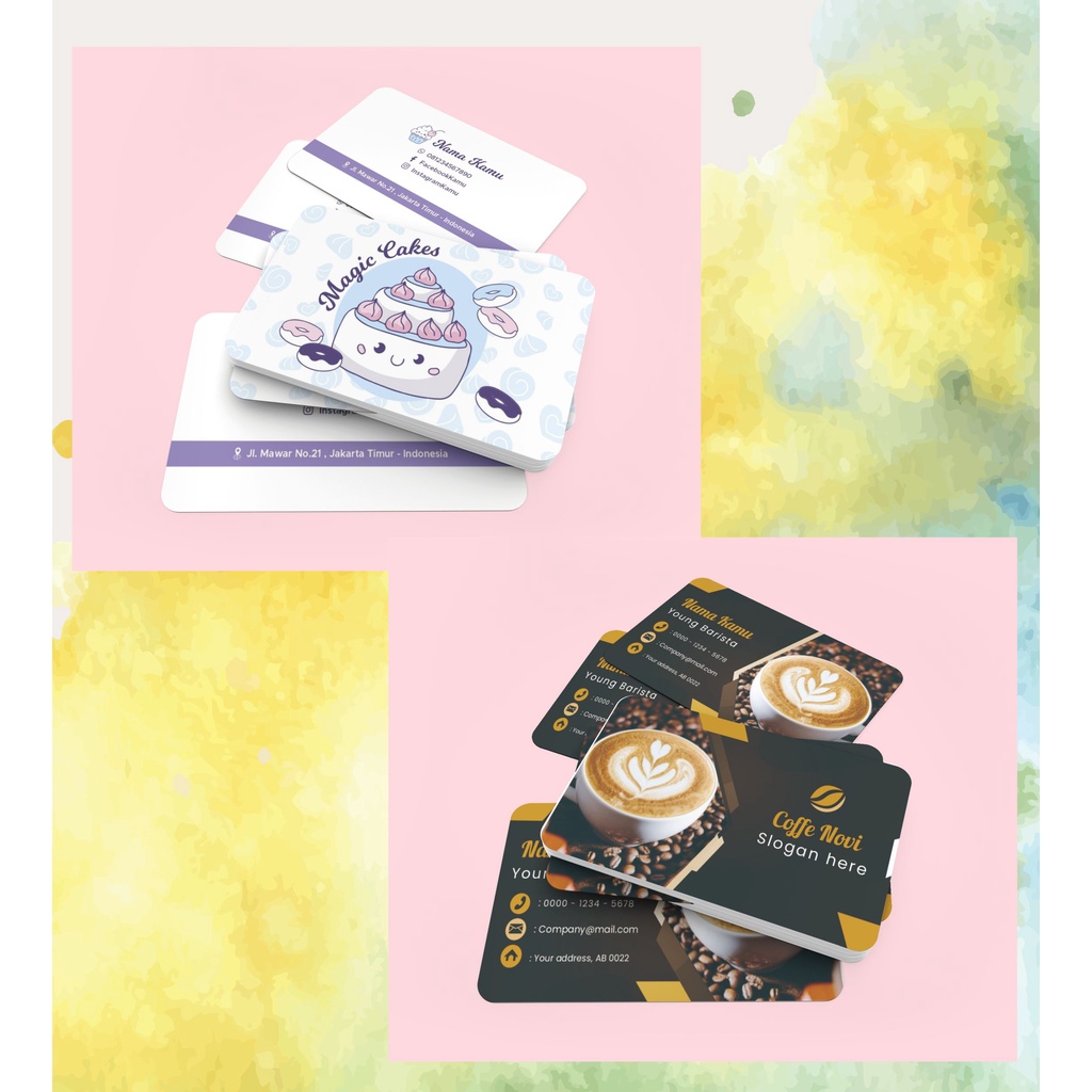 

CETAK KARTU NAMA PREMIUM COMPANY PROFILE PERUSAHAAN BISNIS KULINER BARBERSHOP BAKERY FOOD NAME CARD PRIBADI BOLAK BALIK PLUS KOTAK TEMPAT KARTU NAMA