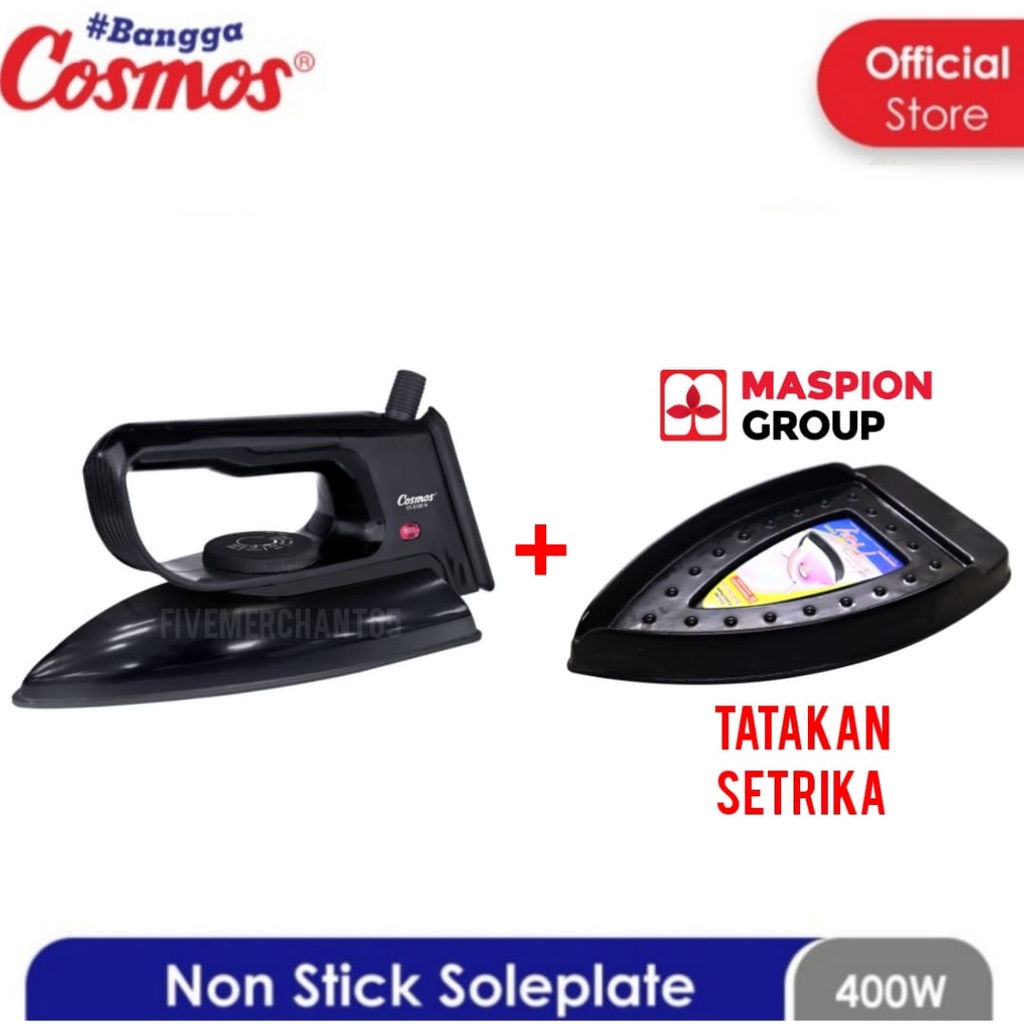 Setrika Cosmos CI 3120 N JB Electric Iron Cosmos 3120 Anti Lengket Gosokan Baju Setrika Kering Baju