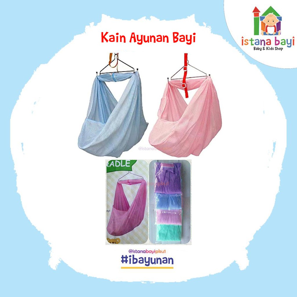 Kain Ayunan bayi/kain buay bayi/ayunan bayi / Cradle Premium