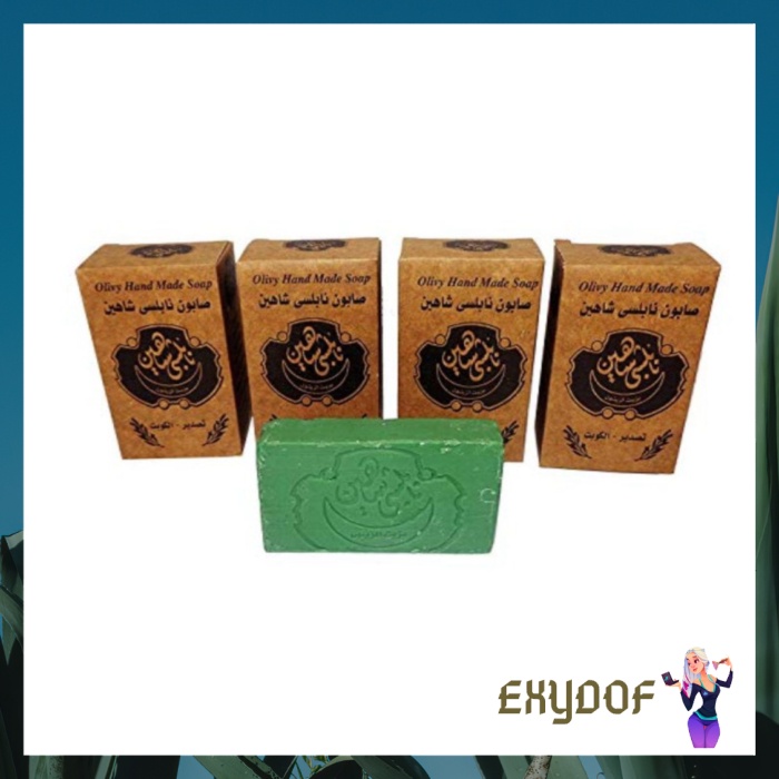 4 BAR NABULSI NABLUS GREEN OLIVE OIL  LAUREL SOAP GLYCERIN COLD PRESS TRENDING