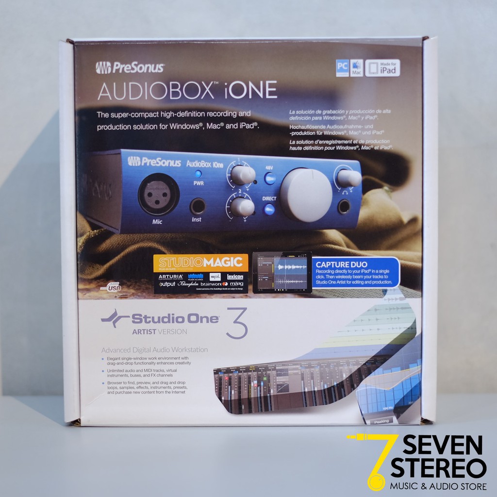 PreSonus Audio Box IOne USB - IPad Audio Interface / Soundcard