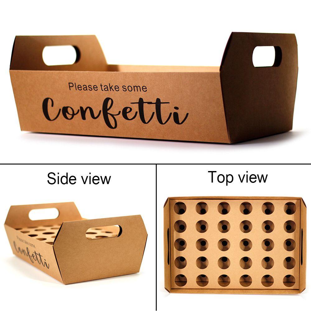 Preva Confetti Cone Holder New Dekorasi Pesta Gift Box Kraft Paper Cone Kotak