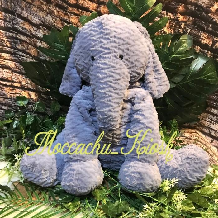 Jellycat Fuddlewuddle Elephant Huge / boneka gajah biru besar