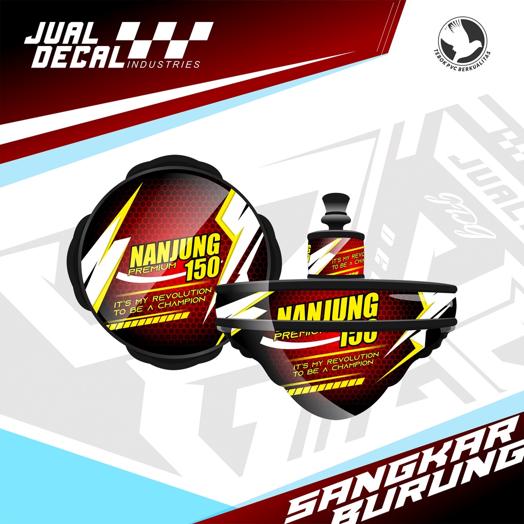 Stiker Tebok Lovebird Decal NANJUNG MANIA Sangkar Burung New Kandang Bulat Love Bird Bisa Custom Gam