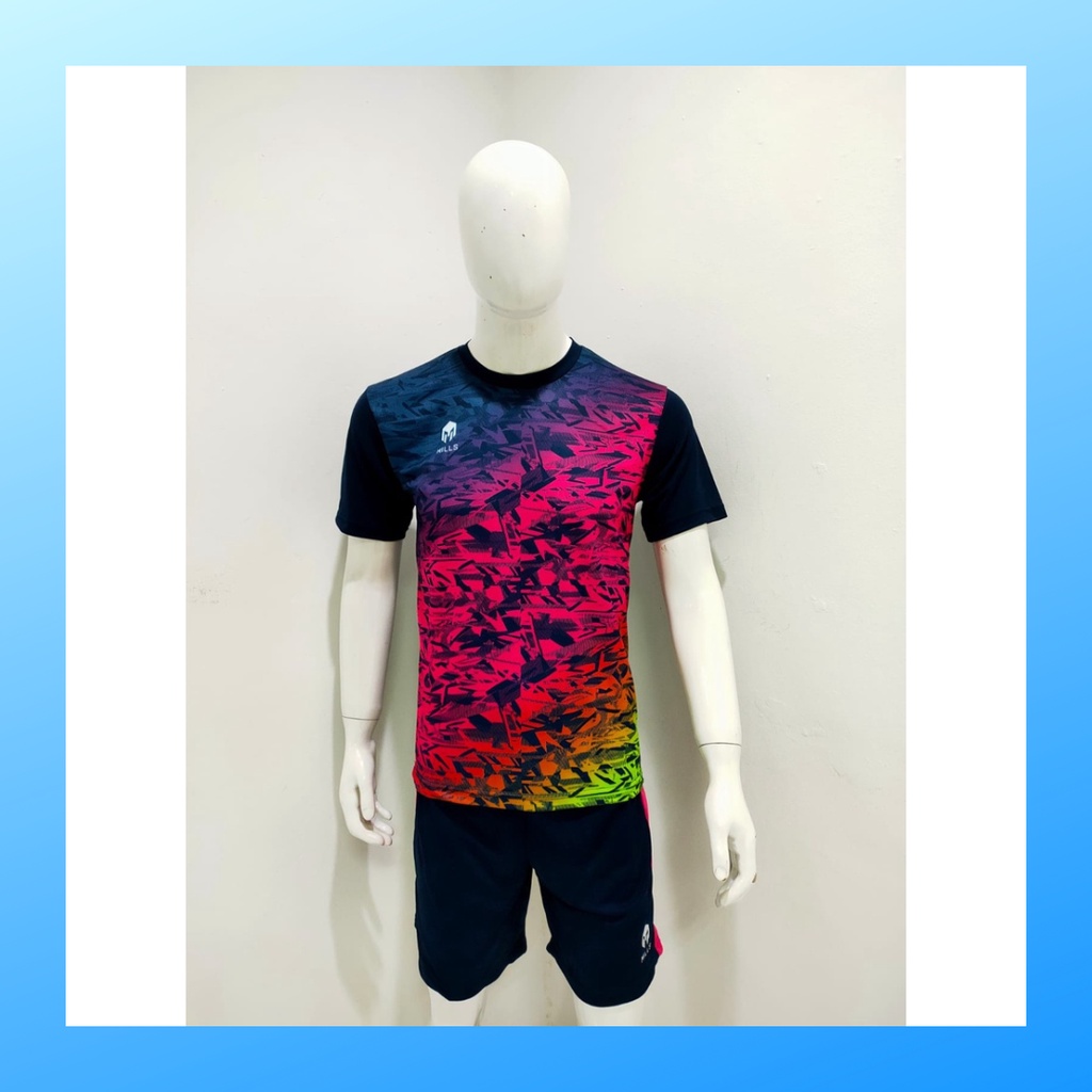 jersey futsal pria kaos sepak bola baju dan celana setelan wanita dewasa t-shirt outfit seragam jarsey kostum olahraga pakaian apparel print sport jersy soccer casual jersi suit ML102 magenta