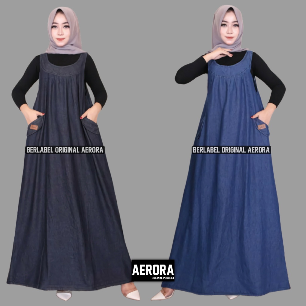 Baju Kodok Overall Overal Dress Jeans Wanita Motif Polos Premium Ld 110 P 132 Polosa Overall Allsize