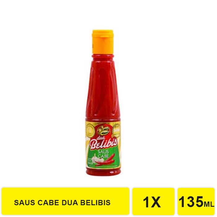 

SAUS SAMBAL DUA BELIBIS BOTOL 135 ML / SAUS CABE DUA BELIBIS / CHILI SAUCE.