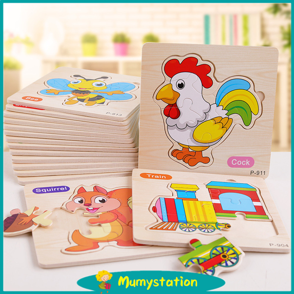 Mumystation Mainan Puzzle Kayu Anak 3D Mainan Edukasi Jigsaw Kayu / Murah Wooden Toys
