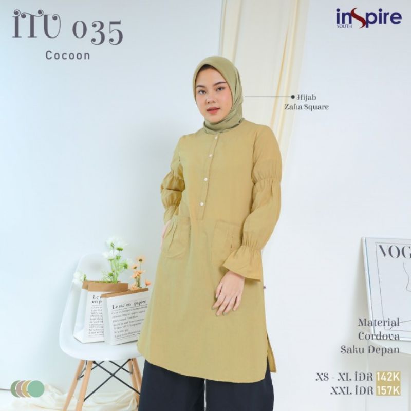 TUNIK INSPIRE ITU 035 atasan wanita fashion muslim