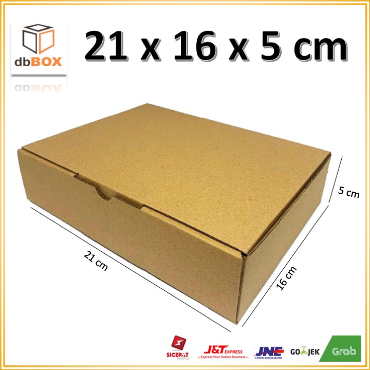 

Kardus 21 x 16 x 5 cm --box Die Cut dan easy usage--