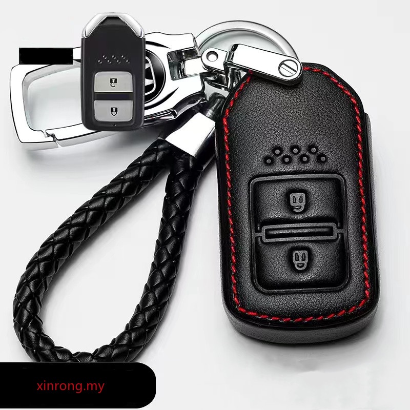 Case Kunci Remote Mobil Bahan Kulit Normal Untuk Honda Civic FD / City 2009 Start / odyssey