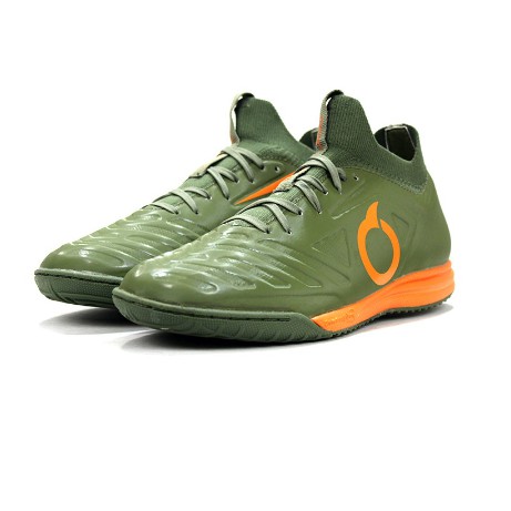 SEPATU FUTSAL ORTUSEIGHT FORTE VALKYRIE IN MILITARY GREEN ORTRANGE