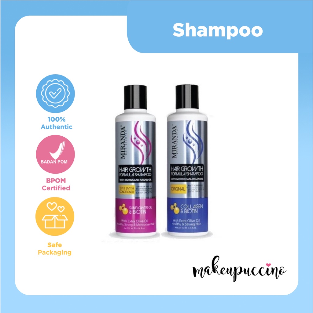 Jual Miranda Hair Growth Formula Shampoo 200ml Shopee Indonesia