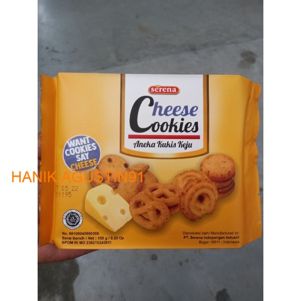 

Serena Cheese Cookies - Aneka Kukis Keju - 150 gr SS91