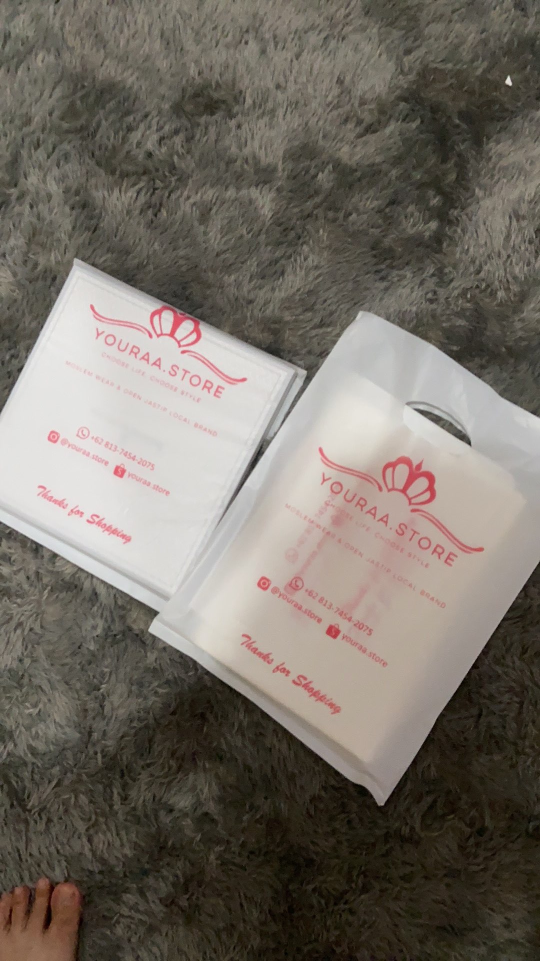 Plastik Packing Olshop Salon Satu Sisi Ukuran 25x35