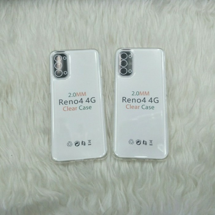 C/C- Softcase Clear Case Silikon Kondom Case Bening Casing HP Oppo Reno 4