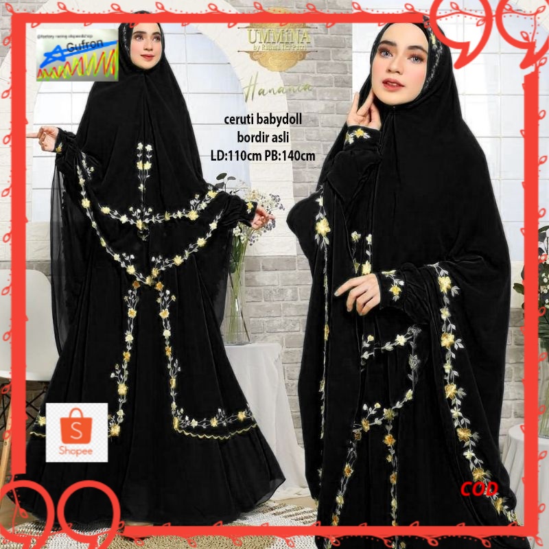 HANANIA SYARII BY MP/BAJU SYARI MEWAH/GAMIS SYARI/BUSANA MUSLIM PESTA/BAJU SYARI PESTA/GAMIS BORDIR