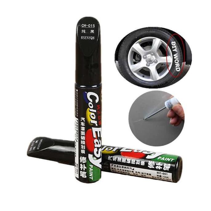 Color Easy Cat Spidol Penghilang Baret Lecet Mobil Motor Car Paint Pen - Abu-abu