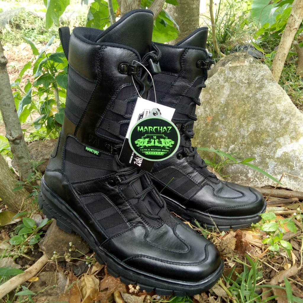 SEPATU PDL NINJA KULIT ASLI SEPATU PDL MERK MARCHAZ SEPATU PDL TNI POLRI SECURITY SATPAM SALPOL PP