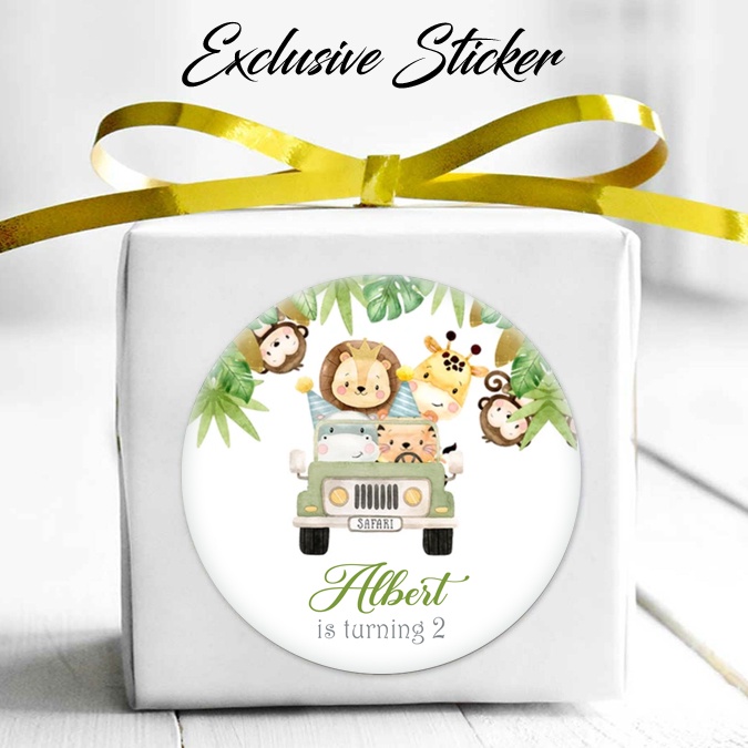 

50 STIKER / STICKER ANIMALS 2-16 ULANG TAHUN / ULTAH / BIRTHDAY