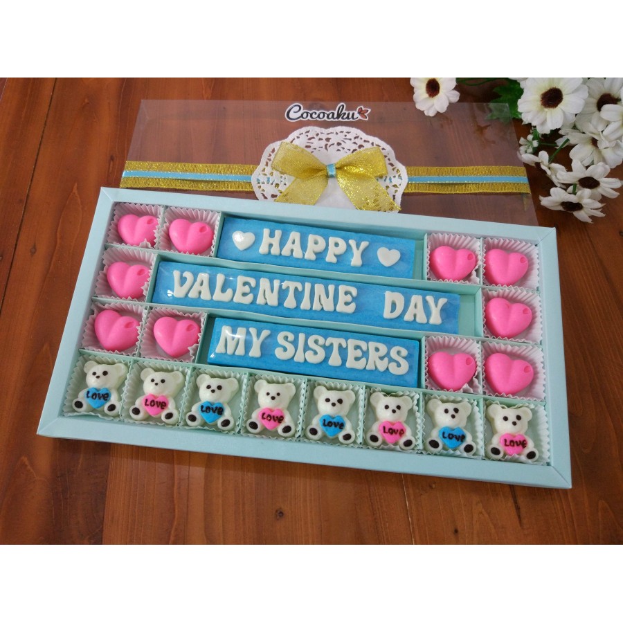 

Cokelat Valentine / Coklat box mika 32 sekat