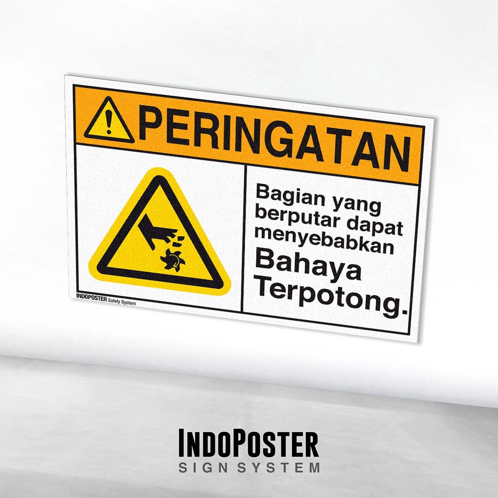 

Stiker Safety Sign K3 ANSI Bahaya Terpotong Bagian yang Bergerak 4