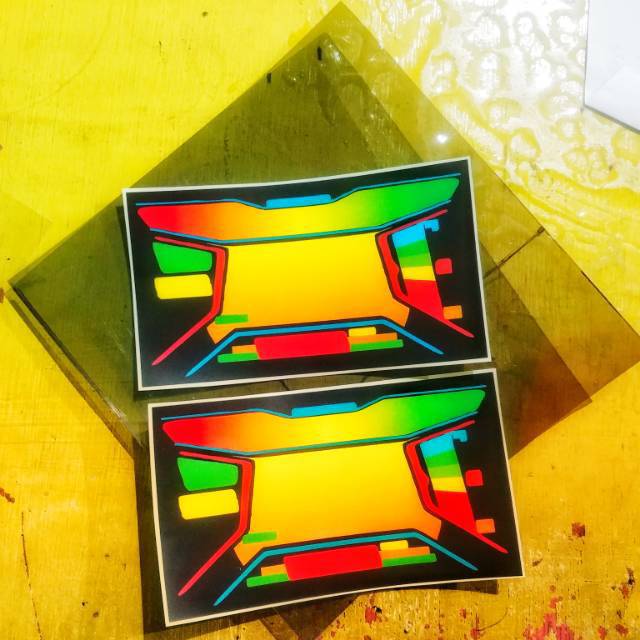 Paket modif polaris sunburn lcd speedometer aerox lexy lexi NVX polarizer polariser decal spidometer