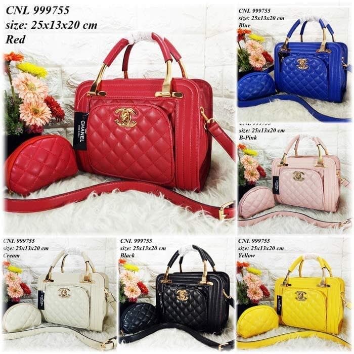 TAS BATAM TAS WANITA IMPORT TAS CHANNEL 999755 HANDBAG MEWAH TAS PESTA