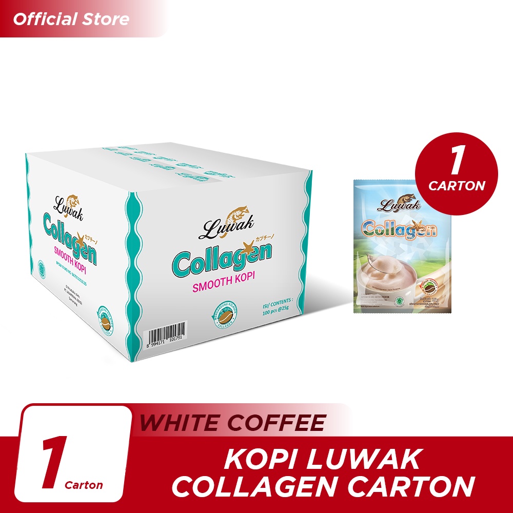 Kopi Luwak Collagen Renceng 10x25gr -10pcs [Carton]