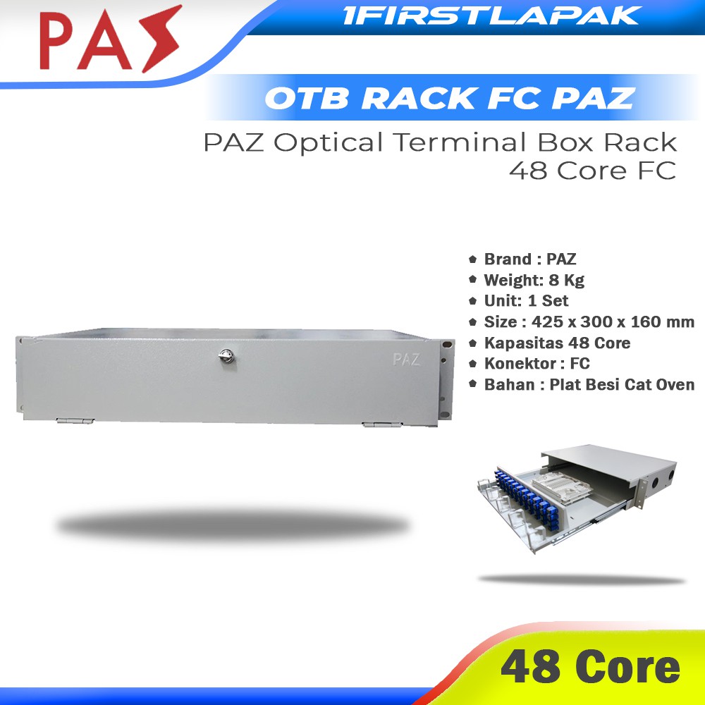 OTB 48 core PAZ Lengkap Adapter FC Optical Termination Box OTB 48c Fiber Optik