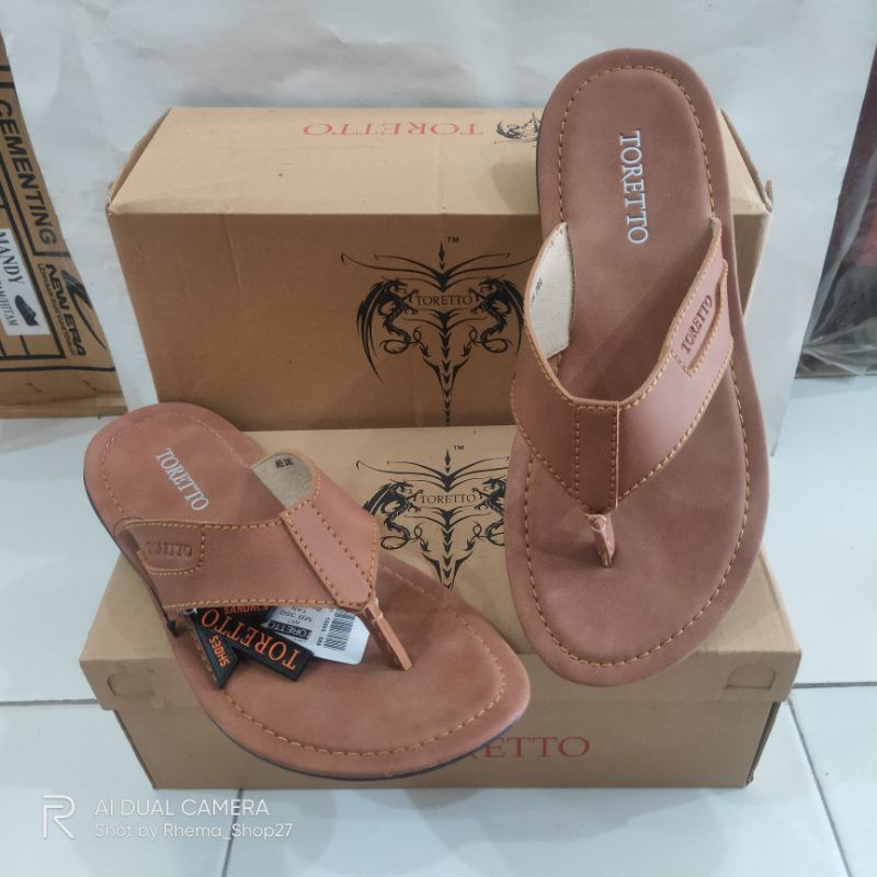 SANDAL PRIA TORETTO MB 390 TAN #TERBARU Sandal Jepit Toretto Casual Pria | Sandal Casual