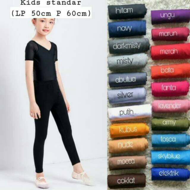 Legging anak/legging polos banyak warna/celana panjang legging anak perempuan/legging kids murah