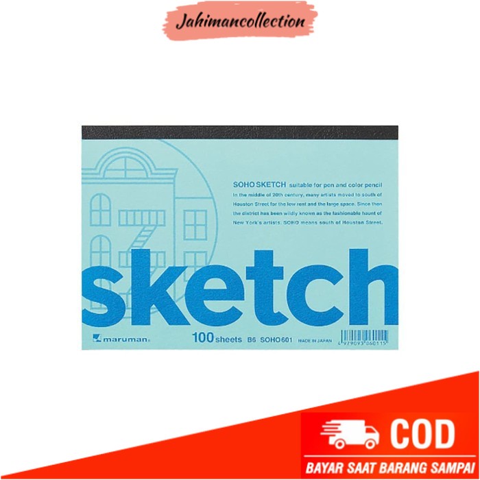 

✨ BISA COD ✨ MARUMAN SOHO Sketch Pad B6 Drawing Paper (100 sheets)