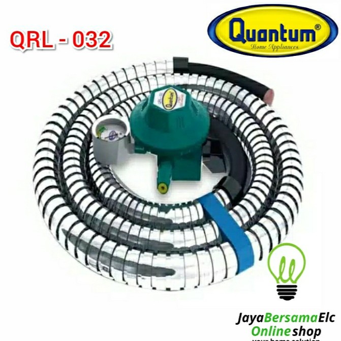 Selang gas regulator QUANTUM paket QRL-032 1,8m Original SNI